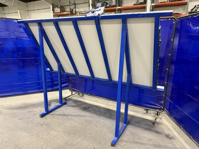 Kreg #KFT4X8, 4' x 8' face frame assembly table, pneumatic, sliding over-beam w/ 4 clamping cylinders - Image 9