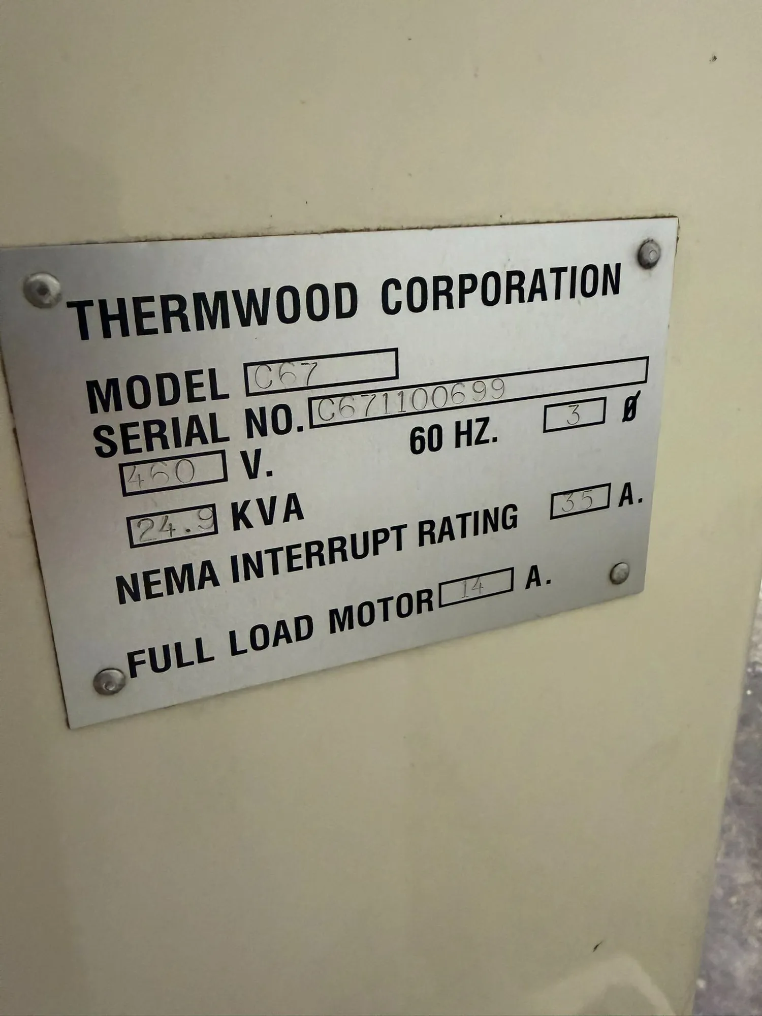 Thermwood #C67, 5-Axis CNC Router, 5' x5' Table, 8 HP Spindle, 60" X/Y, 24" Z, 6-ATC, 1999 - Image 7