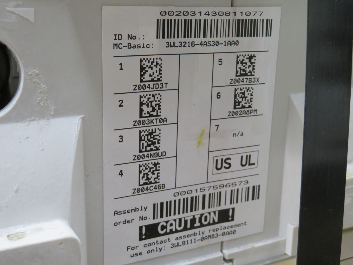 800 Amps, Siemens #WLS2A316-S2A308GV1CXLCEN, LV Air Circuit Breaker, 3-Pole, 690 Volts, 65 kA, 2023 - Image 8