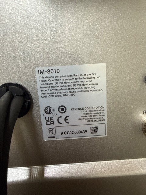 Keyence #IM-8010, Optical Measurement System, 20MP CMOS, 200x200 mm Stage, 100x100 mm Travel - Image 4