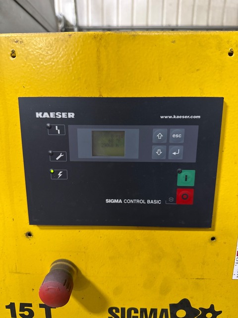 53 cfm, 125 psig, Kaeser #SM-15-T, Rotary Screw Air Compressor, 15 HP, 460 V., 2015 - Image 2