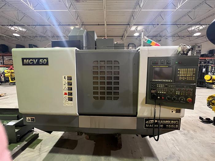 Samsung #MCV-50, vertical machining center, Fanuc 0I-MD, 35.4" X, 19.7" Y, 20" Z, 10,000 RPM, 30 automatic - Image 1