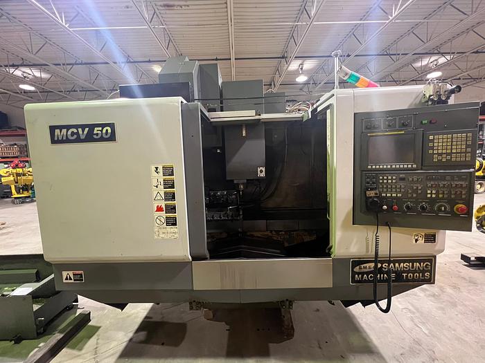 Samsung #MCV-50, vertical machining center, Fanuc 0I-MD, 35.4" X, 19.7" Y, 20" Z, 10,000 RPM, 30 automatic - Image 2