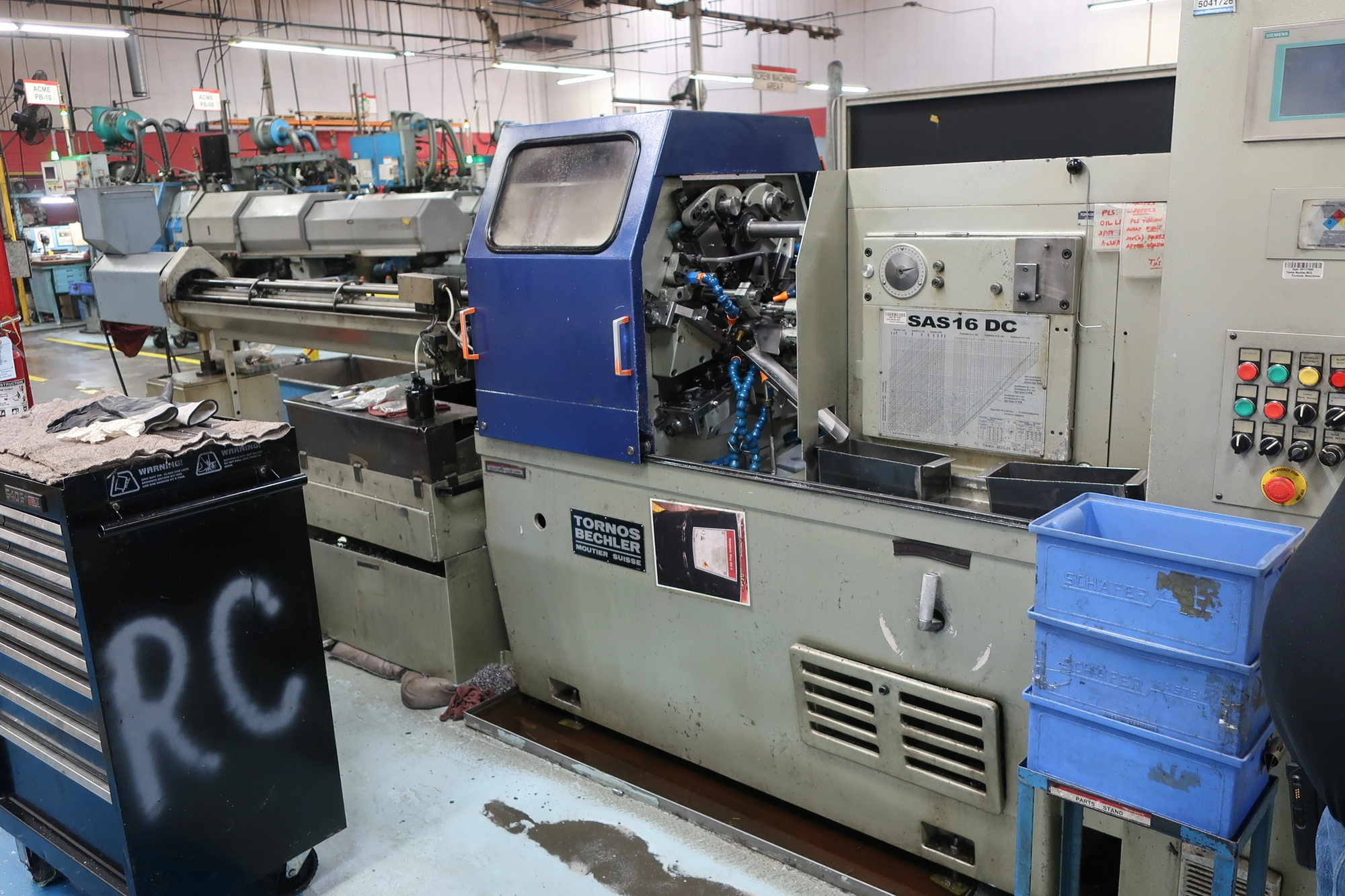 Tornos #SAS-16-DC, Automatic Bar Machine, 6-Spindle, 16 mm Capacity, 8,000 RPM, 2015 - Image 1