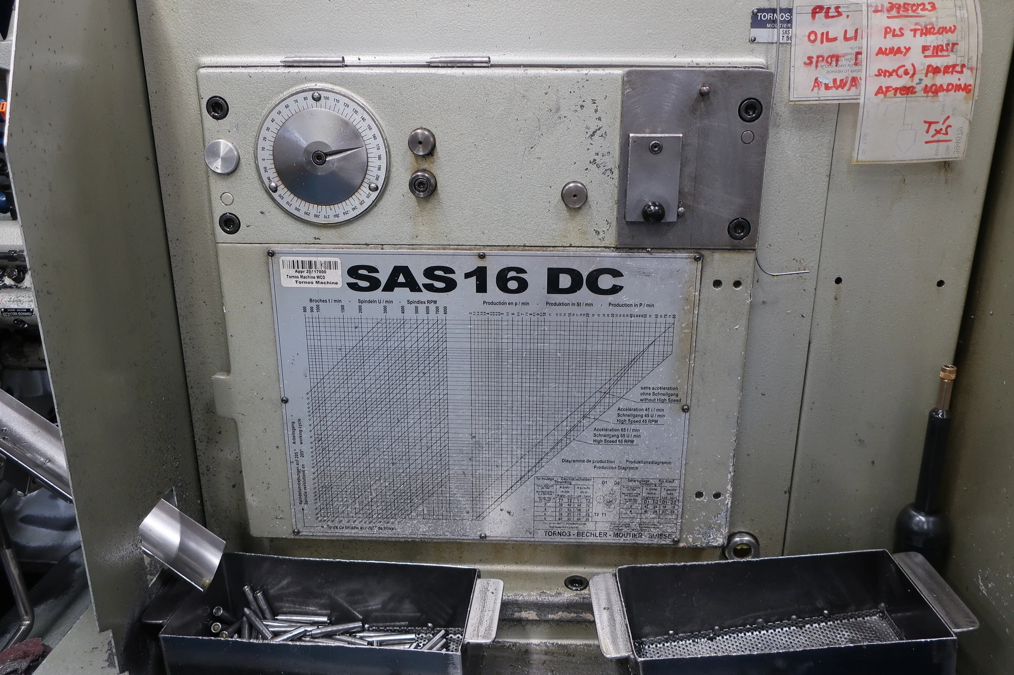 Tornos #SAS-16-DC, Automatic Bar Machine, 6-Spindle, 16 mm Capacity, 8,000 RPM, 2015 - Image 3