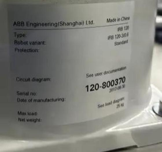 ABB, IRB-120, Articulated Robot, 3 kg Payload, 580 mm Reach, IRC5 Controller, 2017 - Image 2