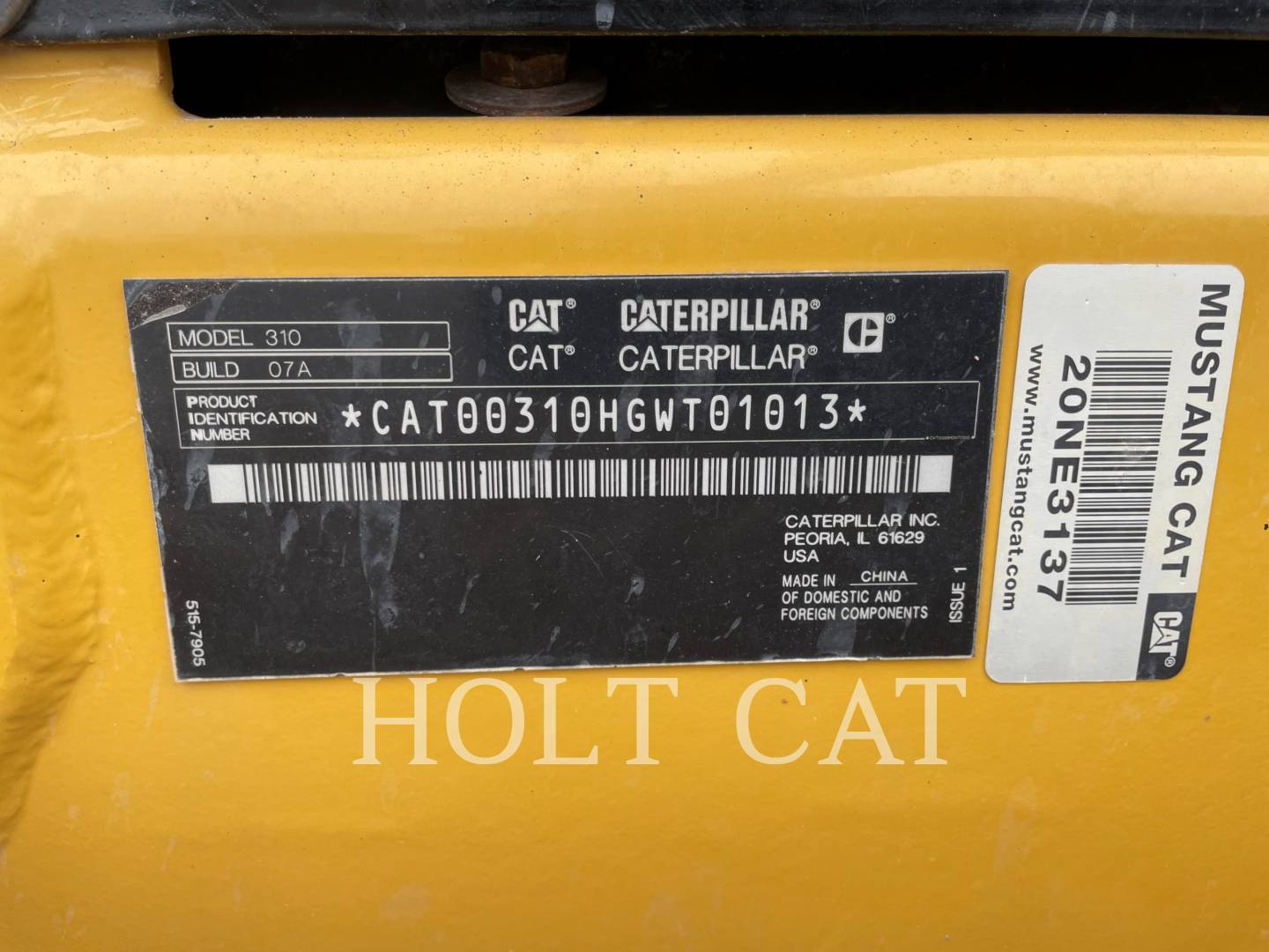 Caterpillar 310-07, 540 hours, S/N: GWT01013, 2020 - Image 6