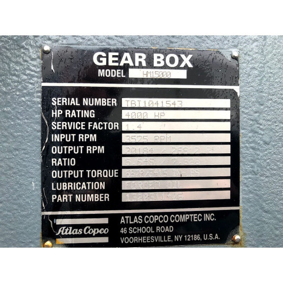 6,000 CFM, 14/314.3 PSI, Atlas Copco #HM5, centrifugal soot blower air compressor, 4,000 HP - Image 7