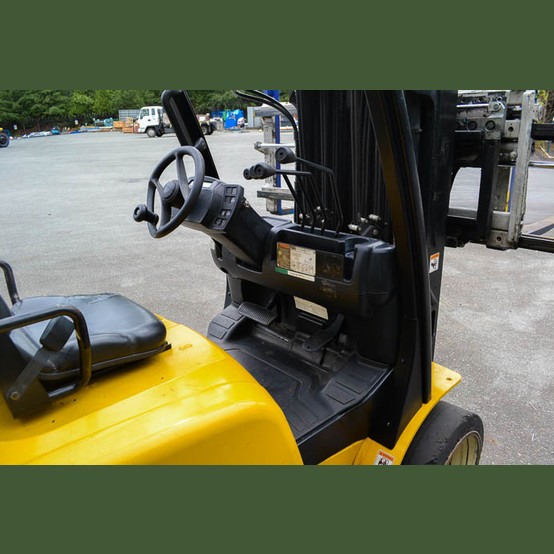 5,000 lb. Yale #GLC050VXNV5Q084, propane lift truck, 2-stage mast, 240" lift, side shift, cushion tires - Image 3