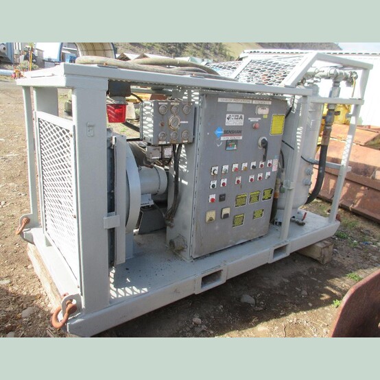 1,300 SCFM, 350 PSI, National Compressed Air #NCA-37-24-GSE-B, rotary screw drill booster compressor, 150 HP - Image 2