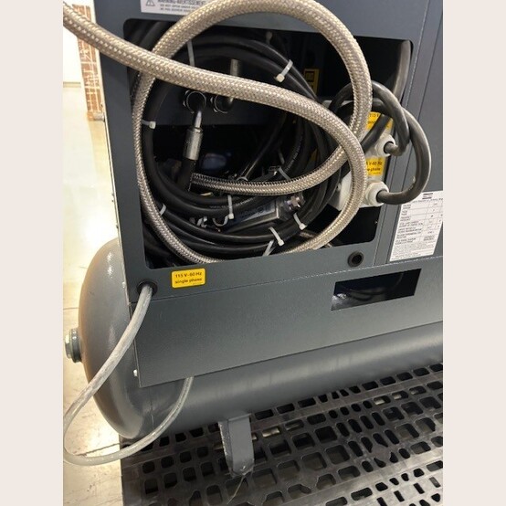 160 PSI, Atlas Copco #GX4FF, rotary screw air compressor, tank mounted, 7 HP, 575 V., 1,883 hours, 2016 - Image 4