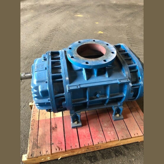 Hibon #SNH820, positive displacement blower, horizontal, flange inlets top and bottom, rebuilt - Image 2