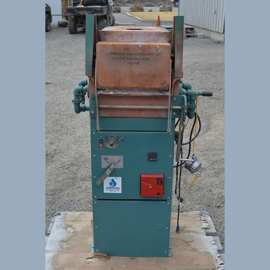 13" width x 7" H x 16.5" D Johnson Gas #142 FA, lab assay furnace, 180,000 BTU, LP gas, chamber (2 available) - Image 2