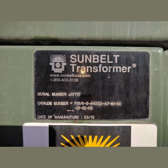 15.5 kV Primary, Sunbelt, Distribution Transformer 3 Phase - Image 3
