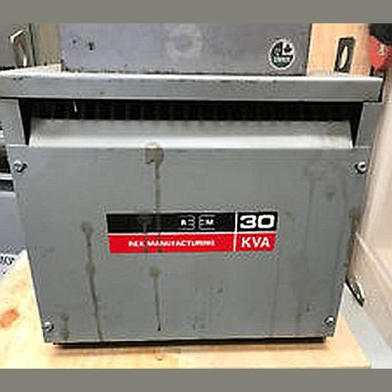 30 KVA 600Y Primary, 240Y Secondary, Rex #R30JC, Dry Type Transformer 3 Phase - Image 1