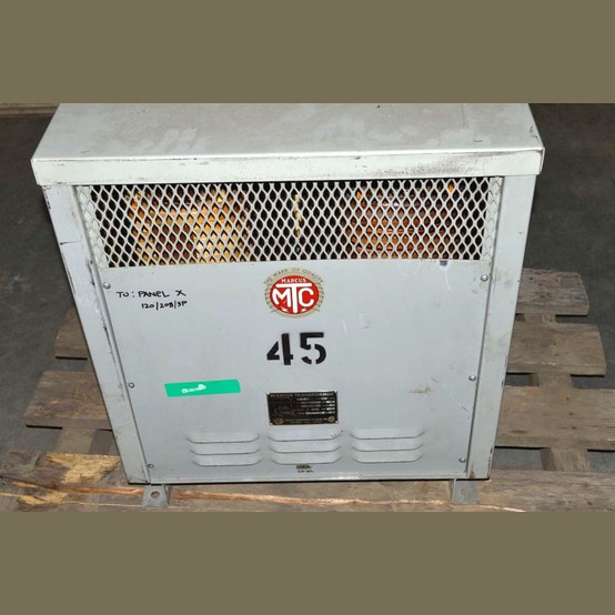 45 KVA 600 Primary, 120/208 Secondary, Marcus, Dry Type Transformer 3 Phase - Image 1