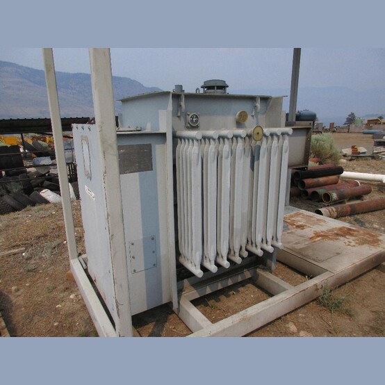 500 KVA 13,200 Primary, 480Y/277 Secondary, General Electric #M 125152B, Liquid Filled Pad Transformer 3 Phase - Image 3