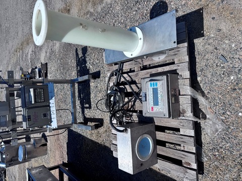 Thermo #EST-3/S-PSU, Drop-Through Metal Detector, pneumatic reject system w/ gate valve, 6" aperture, 4" tube - Image 1