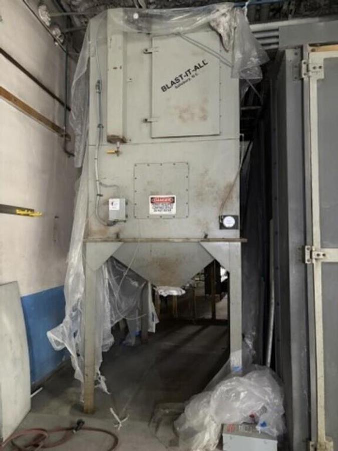 Blast-It-All, Walk-In Abrasive Blast Room/Blast Cabinet System, 108" wide x 120" long x 120" high room, dust - Image 9