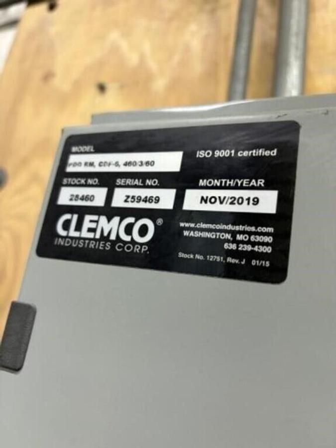 Clemco #PDQ, Dust Collection System for Blasting Operations, 460 Volt, 3PH, 2019 - Image 6