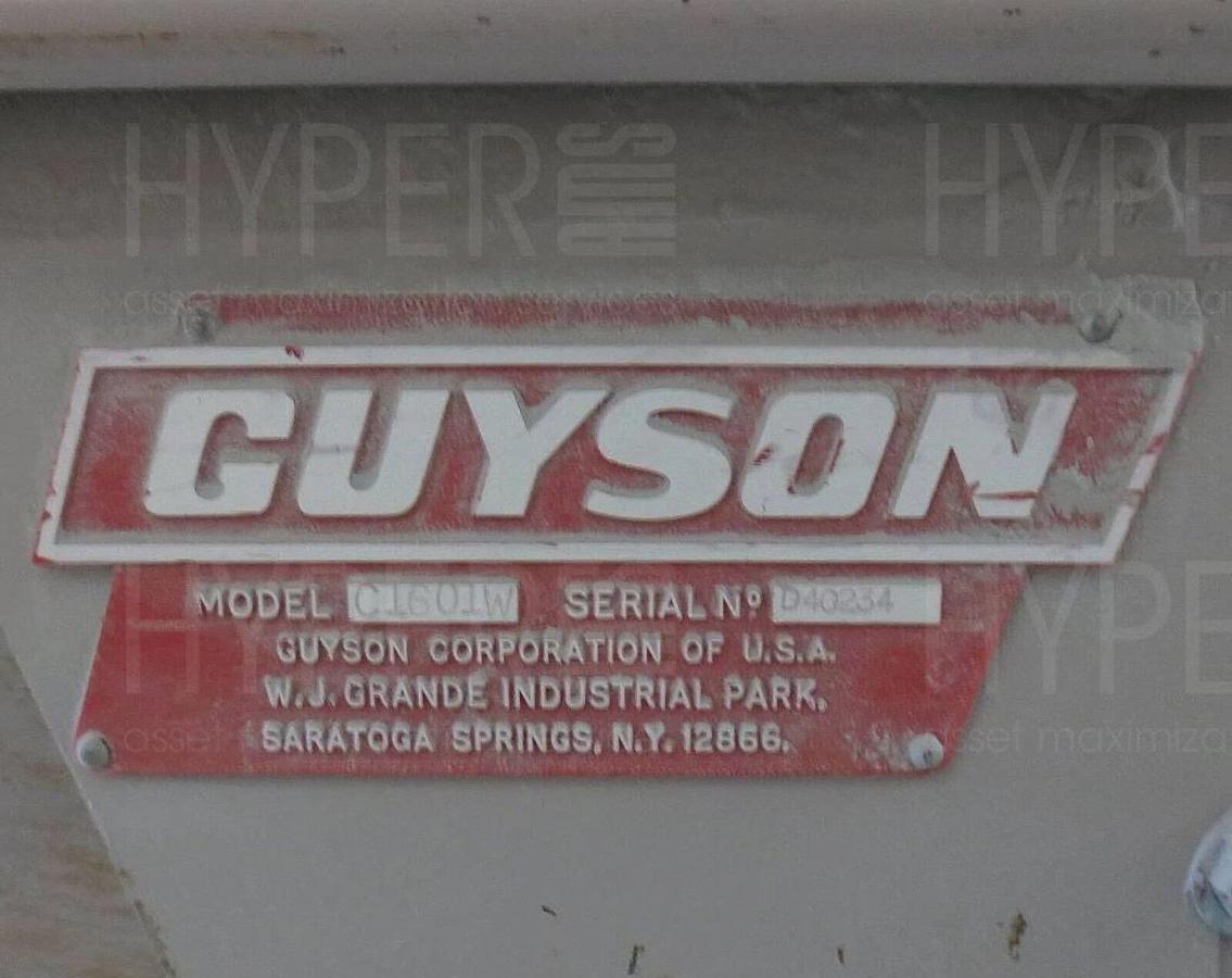 Guyson #TR-900, Conveyor Blast Cabinet/Shot Blast Machine, (6) rotating top blast guns, (2) stationary side - Image 4