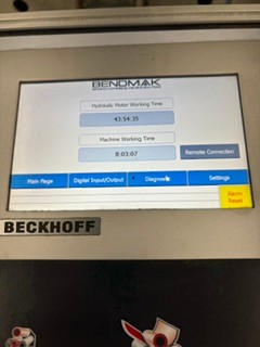 60" x 3/8" Bendmak #CY4R-HHS-190-15/10, 4 roll plate roll, 4 HP - Image 2