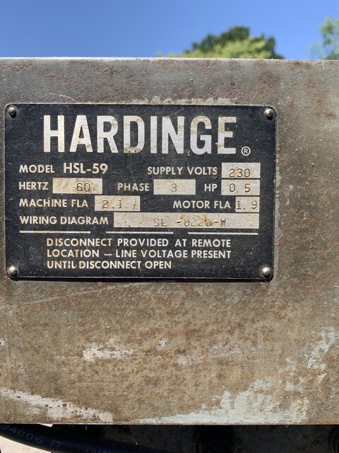 9" Hardinge #HSL59, SuperPrecision Speed Lathe, On Base - Image 4