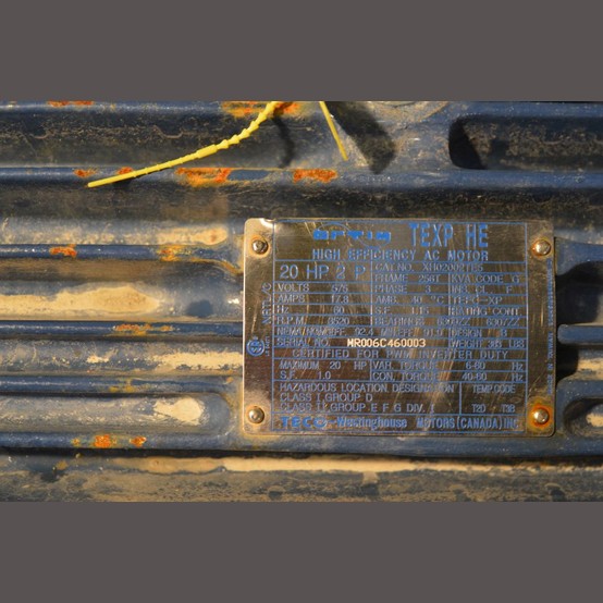 20 HP 3520 RPM Optim, Frame 256T, 575 Volts, Electric Motor - Image 2