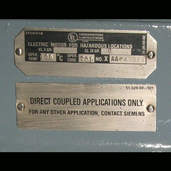 250 HP 1800 RPM Siemens, Frame 449T, 575 Volts, Electric Motor - Image 3