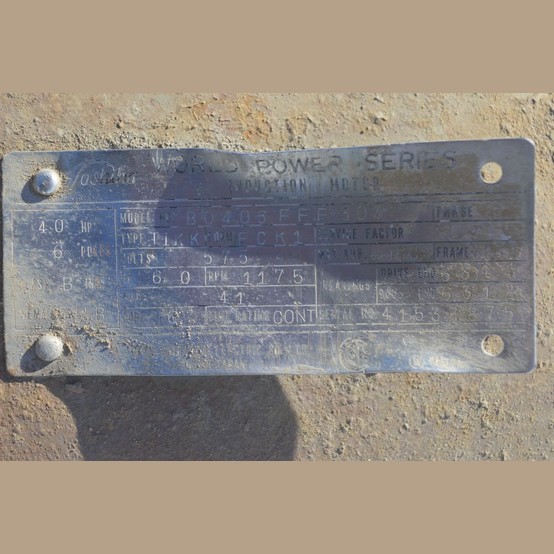 40 HP 1185 RPM Toshiba, Frame 364, 575 Volts, Electric Motor - Image 2
