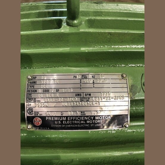 50 HP 1773 RPM U.S. Motors, Frame 326T, 460 Volts, Electric Motor - Image 5