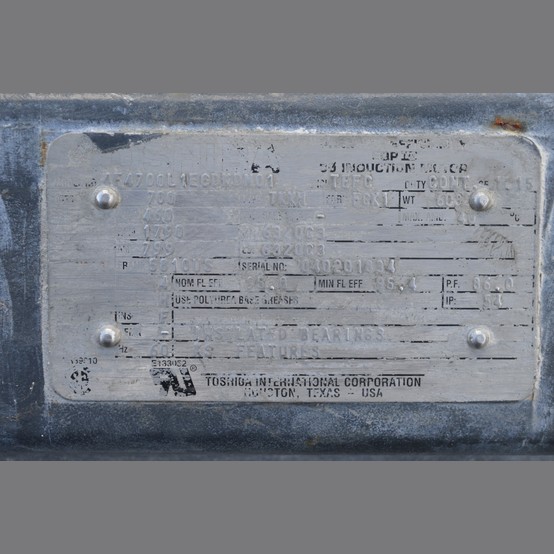 700 HP 1790 RPM Toshiba, Frame 5810US, 460 Volts, Electric Motor - Image 4