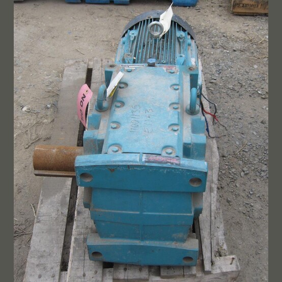 15 HP 1760 RPM Brook Crompton, Gearhead Motor, 12:5 Ratio, 3 phase, 575 Volts - Image 2
