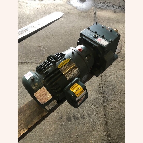 1.5 HP 1760 RPM Baldor-Reliance, Gearmotor, 41.26:1 Ratio, 3 phase, 460 Volts - Image 3