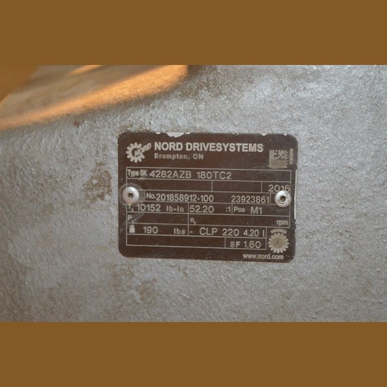 10 HP 1450 RPM Nord, Gear Reducer, 52.20:1 Ratio, 190/380 Volts - Image 2