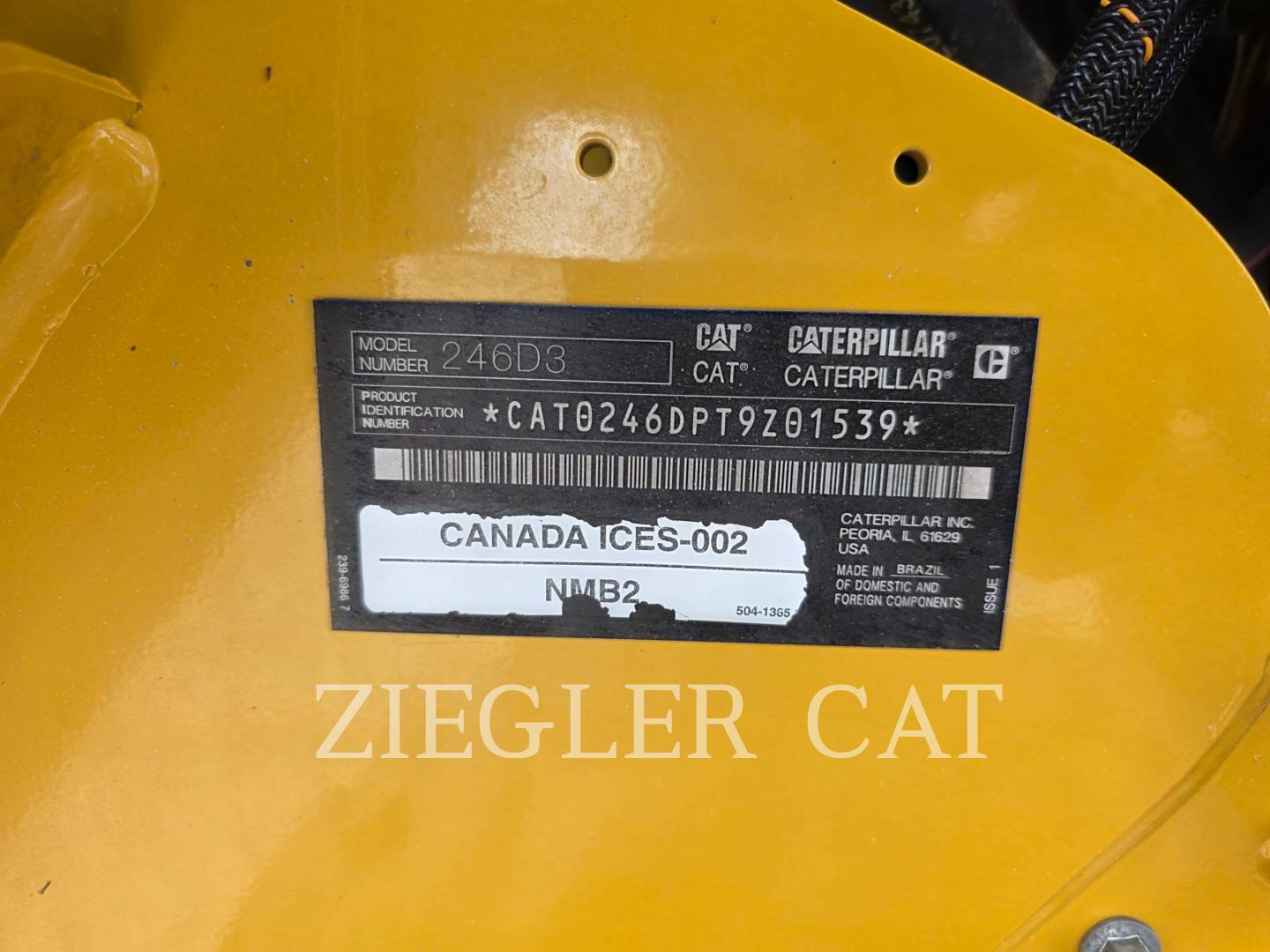 Cat 246D3, Skid Steer Loader, 2793 hours, S/N: T9Z01539, 2024 - Image 6