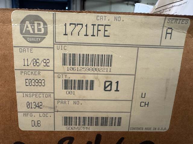 Allen-Bradley Analog Input Module 1771-IFE 5 VDC - Image 3