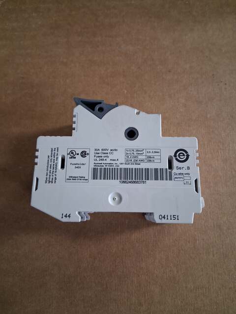 Allen-Bradley Class CC Fuse Holder 1492-FB2C30-L 600V - Image 2