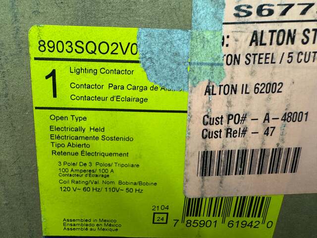 Square D Lighting Contactor 8903SQO2V02 - Image 4