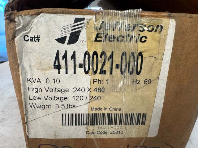 Jefferson Electric General Purpose Transformer 411-0021-000 - Image 3