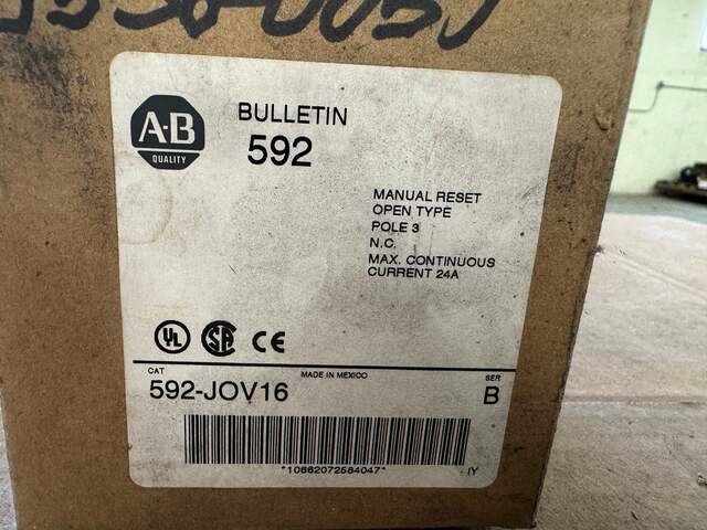 Allen-Bradley NEMA Eutectic Alloy Overload Relay 592-JOV16 120 to 600 VAC - Image 4