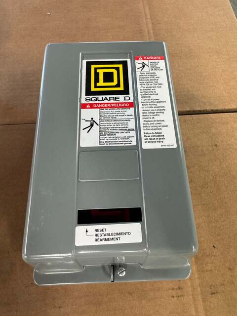Square D NEMA Size 1 Motor Starter 8536SCG3V06 - Image 1
