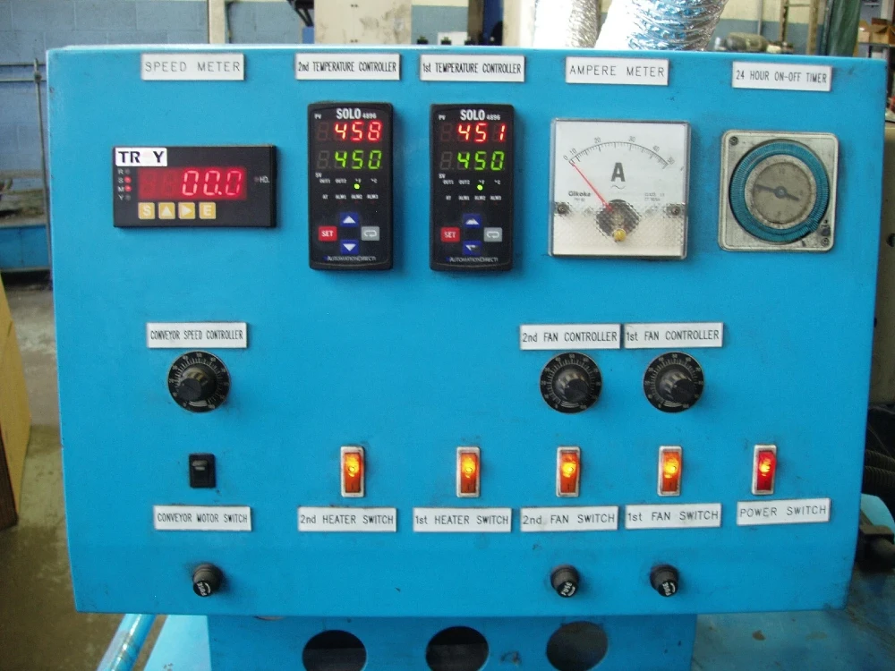 11.5" width x 90" L Heat Treat Furnace Conveyor, 900°F max, new controls, 2007 - Image 4