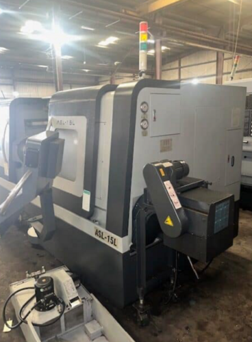 Ganesh #ASL-15L, CNC Lathe, 15" chuck, 19.6" max. cutting diameter, 42.9" cut length, 4.1" bar, 15 HP, 2500 - Image 2