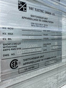 S & C 2X, S & C 25000 V, NEMA 3R, new, 2025 - Image 1