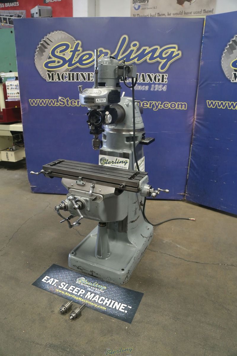 Bridgeport #Series-1, vertical mill, 9" x 32" table, 60-4200 RPM, 1.875" spindle diameter, variable speed - Image 1