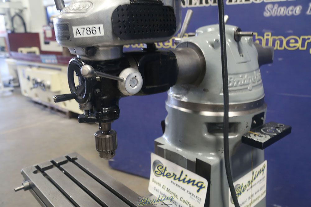 Bridgeport #Series-1, vertical mill, 9" x 32" table, 60-4200 RPM, 1.875" spindle diameter, variable speed - Image 5