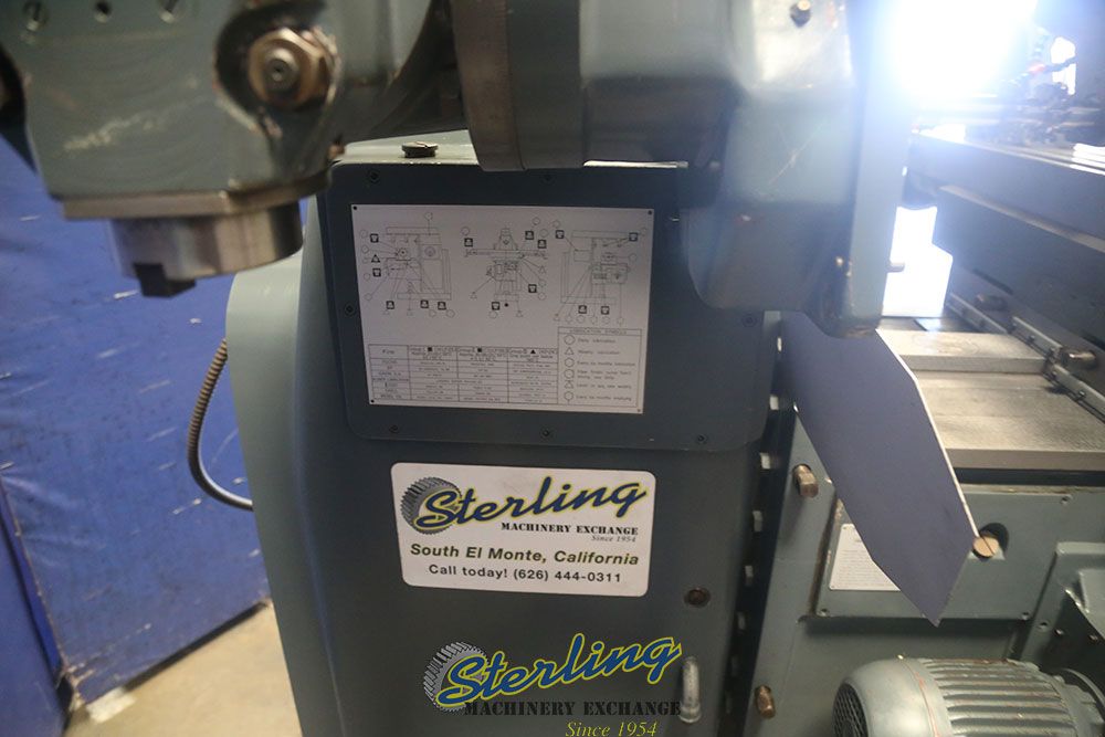 Lagun #FU2-LA, 10" x 54" table, 1400 RPM, ISO 40 spindle, variable speed head - Image 9