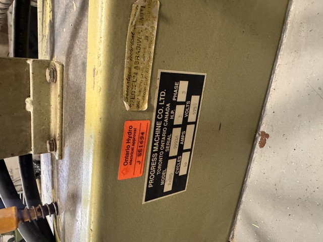 Progress #P-205, Pedestal Grinder, 3 HP, 575 Volt, 3PH - Image 2