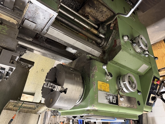 24" x 120" Potisje #PA-30, Manual Engine Lathe, 3.5" spindle bore, 12" 3-jaw chuck, 20" 4-jaw chuck, 16 HP - Image 2